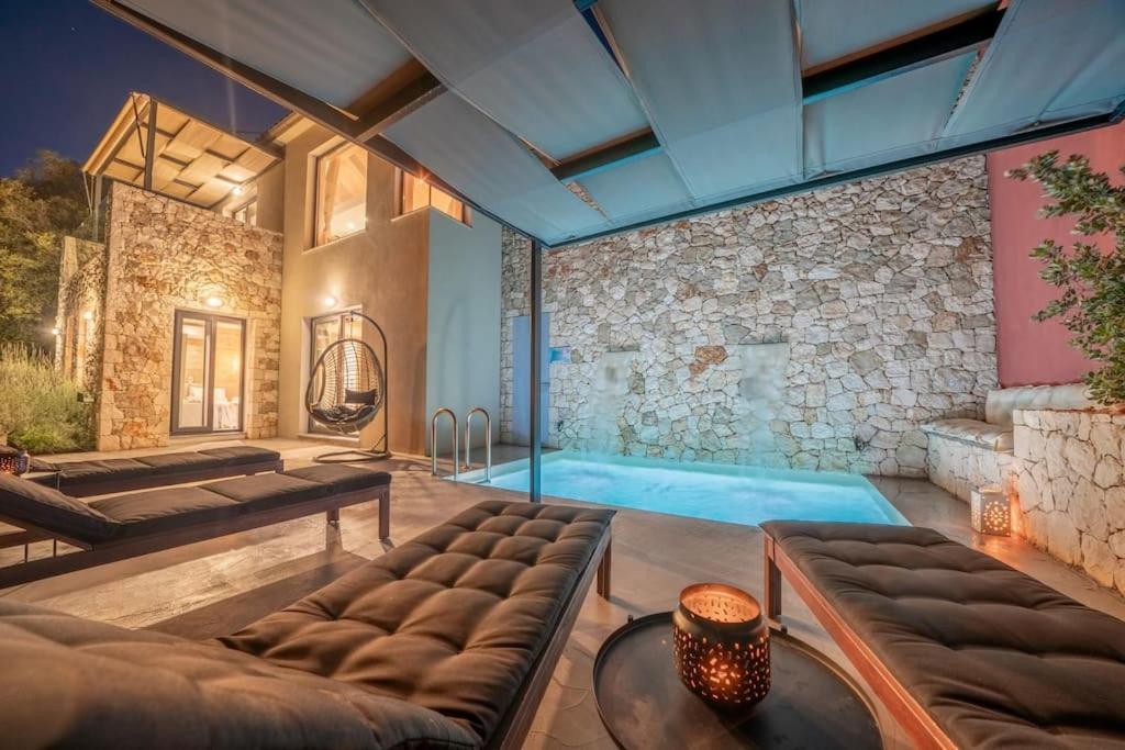 Villa Elisabeth Sea View Private Pool Fiskardo Kefalonia Kacaráta Kültér fotó