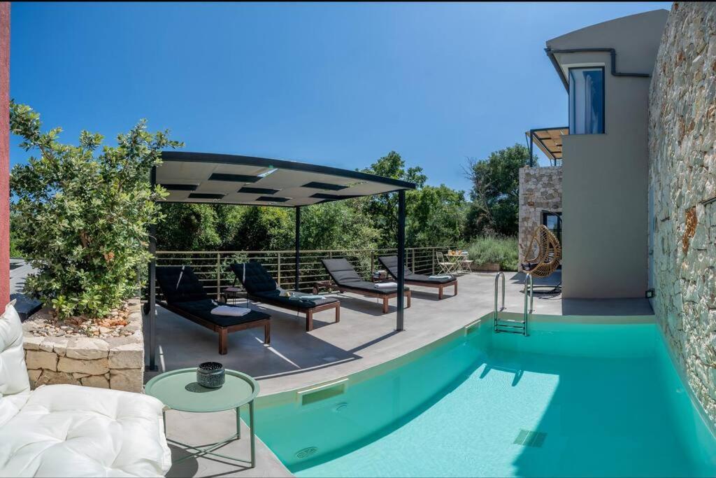 Villa Elisabeth Sea View Private Pool Fiskardo Kefalonia Kacaráta Kültér fotó