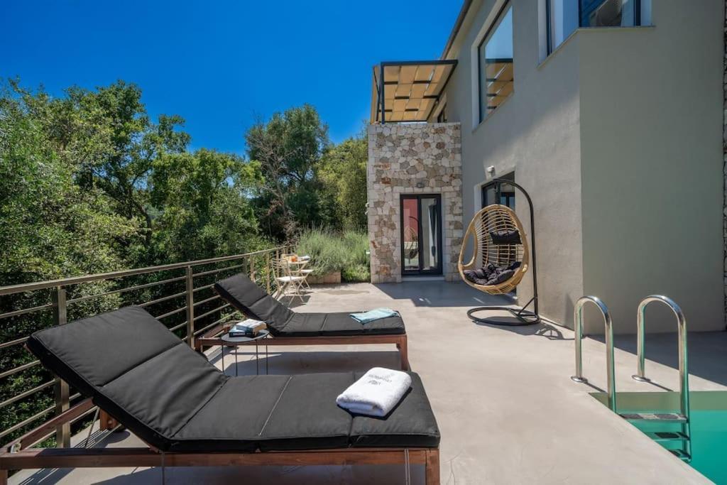 Villa Elisabeth Sea View Private Pool Fiskardo Kefalonia Kacaráta Kültér fotó